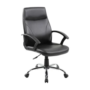 Dgliozz bureaustoel, Executive fauteuil met armleuningen, Ergonomische bureaustoel, Zwart, 60x59h100/110 cm Dgliozz bureaustoel, Executive fauteuil met armleuningen, Ergonomische bureaustoel, Zwart, 60x59h100/110 cm