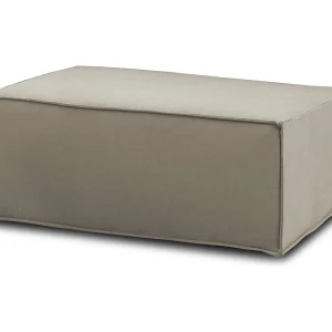 Dabdella poef, Woonkamerpoef, 100% Made in Italy, Ontspannende fauteuil in gewatteerde stof, 100x70h43 cm, Dove grijs Dabdella poef, Woonkamerpoef, 100% Made in Italy, Ontspannende fauteuil in gewatteerde stof, 100x70h43 cm, Dove grijs