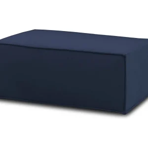 Dabdella Poef, Woonkamerpoef, 100% Made in Italy, Ontspannende fauteuil in gewatteerde stof, 100x70h43 cm, Blauw Dabdella Poef, Woonkamerpoef, 100% Made in Italy, Ontspannende fauteuil in gewatteerde stof, 100x70h43 cm, Blauw