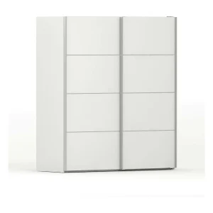 Cassano 2-deurskast, Slaapkamermeubel, Inloopkast, Kledingkast, 182×64 h202 cm, Wit