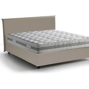 Dalunn tweepersoonsbed, Opbergbed met bekleding van eco-leer, 100% Made in Italy, Opening aan de voorzijde, inclusief matras 160×190 cm, Taupe Dalunn tweepersoonsbed, Opbergbed met bekleding van eco-leer, 100% Made in Italy, Opening aan de voorzijde, inclusief matras 160×190 cm, Taupe