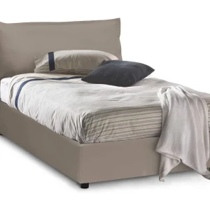 Dlemin tweepersoonsbed, opbergbed met eco-lederen bekleding, 100% Made in Italy, opening aan de voorkant, geschikt voor matras 120×200 cm, duifgrijs Dlemin tweepersoonsbed, opbergbed met eco-lederen bekleding, 100% Made in Italy, opening aan de voorkant, geschikt voor matras 120×200 cm, duifgrijs