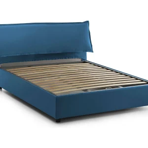 Dbiand tweepersoonsbed, opbergbed met afneembare hoes met gestoffeerd hoofdeinde en opbergbedframe, 100% Made in Italy, geschikt voor matras 160×200 cm, Blauw Dbiand tweepersoonsbed, opbergbed met afneembare hoes met gestoffeerd hoofdeinde en opbergbedframe, 100% Made in Italy, geschikt voor matras 160×200 cm, Blauw