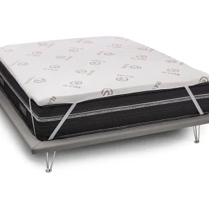 Dgiorgi dubbele topper, Topper vernieuwt matras met afneembare hoes in Memory Foam en kopervezels, 100% Made in Italy, anti-mijt en hypoallergeen, 160x200h5 cm
