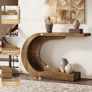 Consoletafel, vintage bijzettafel, 110 x 35 x 75 cm, consolemeubel voor de entree Consoletafel, vintage bijzettafel, 110 x 35 x 75 cm, consolemeubel voor de entree