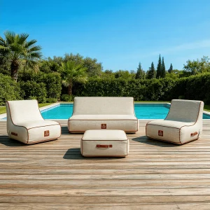 Coco Lounge Opblaasbare tuinloungeset Aloha gebroken wit