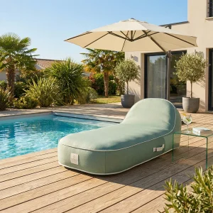 Coco Lounge Opblaasbaar tuinligbed PALMA Soge sfeer zeegroen