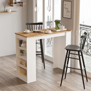 "Setup" Houten Eettafel – Bruin – 120 x 52 x 102 cm – Modern en Elegant Ontwerp "Setup" Houten Eettafel – Bruin – 120 x 52 x 102 cm – Modern en Elegant Ontwerp