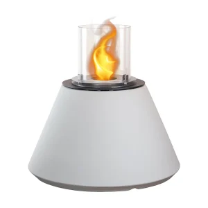 Brasero de jardin cheminée au bioéthanol pour intérieur et extérieur STROMBOLI Blanc Perle d.60 x h56 Brasero de jardin cheminée au bioéthanol pour intérieur et extérieur STROMBOLI Blanc Perle d.60 x h56