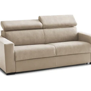 Daalhou slaapbank, 2-zitsbank, 100% Made in Italy, woonkamerbank met draaibare opening, met verstelbare hoofdsteunen en standaard armleuningen, 180x95h85 cm, Beige Daalhou slaapbank, 2-zitsbank, 100% Made in Italy, woonkamerbank met draaibare opening, met verstelbare hoofdsteunen en standaard armleuningen, 180x95h85 cm, Beige