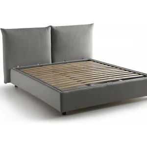 Ddestr tweepersoonsbed, Opbergbed met stoffen bekleding, 100% Made in Italy, Opening aan de voorkant, geschikt voor matras van 160×200 cm, Grijs Ddestr tweepersoonsbed, Opbergbed met stoffen bekleding, 100% Made in Italy, Opening aan de voorkant, geschikt voor matras van 160×200 cm, Grijs