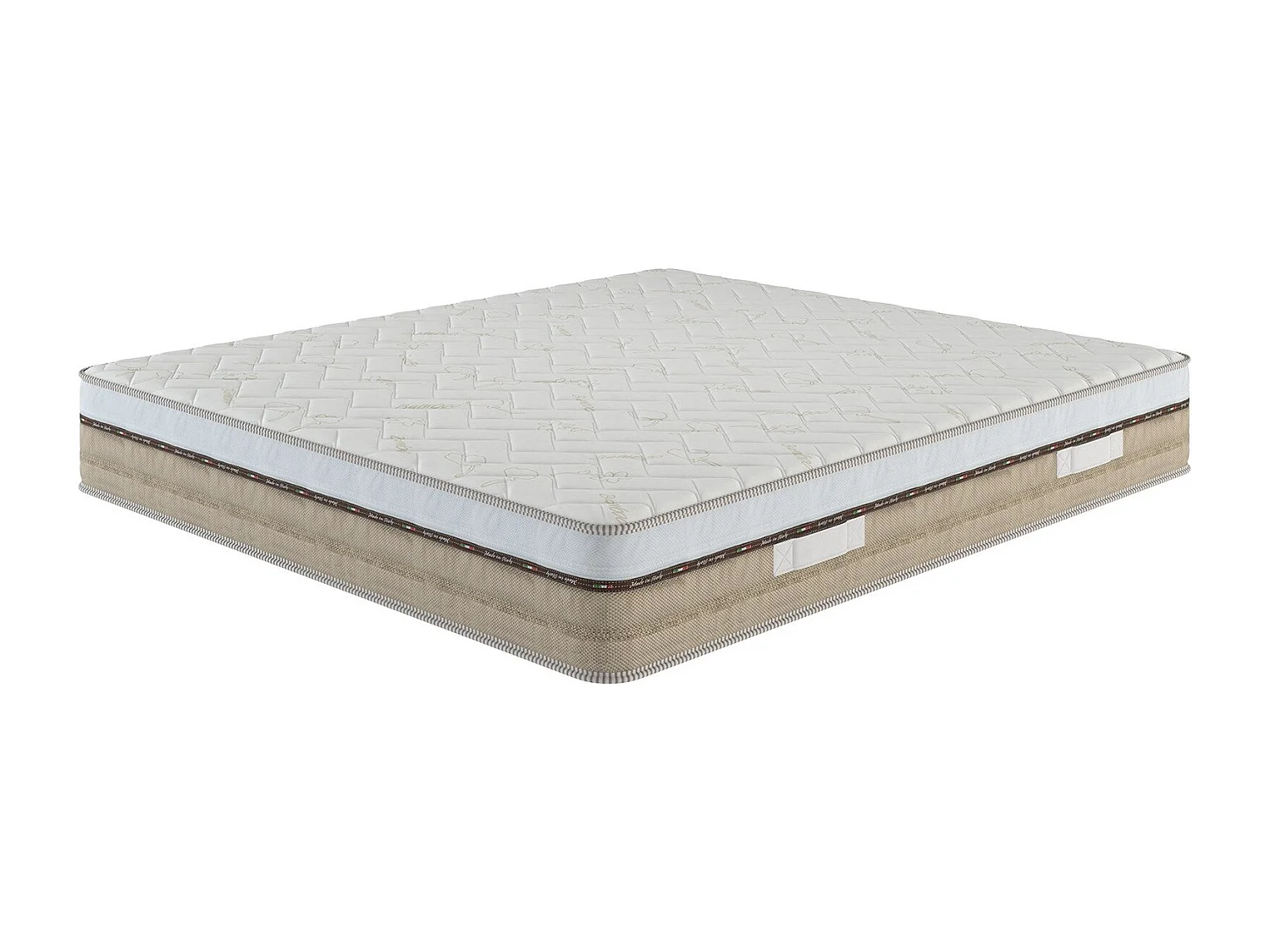 Dlonard dubbele matras, Hoogwaardige matras, Ergonomische matras, Pocketveringmatras, 100% Made in Italy, 140x200xh25 cm