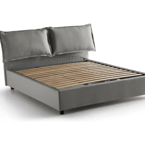 Dcaprar tweepersoonsbed, Opbergbed met stoffen bekleding, 100% Made in Italy, Opening aan de voorkant, geschikt voor matras 160×190 cm, Grijs Dcaprar tweepersoonsbed, Opbergbed met stoffen bekleding, 100% Made in Italy, Opening aan de voorkant, geschikt voor matras 160×190 cm, Grijs