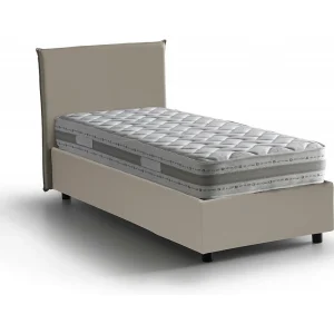 Dargill eenpersoonsbed, Opbergbed met eco-lederen bekleding, 100% Made in Italy, Zijopening, inclusief matras 80×190 cm, Taupe Dargill eenpersoonsbed, Opbergbed met eco-lederen bekleding, 100% Made in Italy, Zijopening, inclusief matras 80×190 cm, Taupe