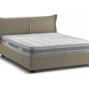 Dbelott tweepersoonsbed, 100% Made in Italy, opening aan de voorzijde, inclusief matras van 160×190 cm, Taupe Dbelott tweepersoonsbed, 100% Made in Italy, opening aan de voorzijde, inclusief matras van 160×190 cm, Taupe