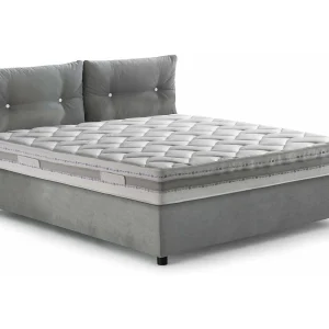 Dlucide tweepersoonsbed, Opbergbed met stoffen bekleding, 100% Made in Italy, Opening aan de voorkant, inclusief matras van 160×200 cm, Grijs Dlucide tweepersoonsbed, Opbergbed met stoffen bekleding, 100% Made in Italy, Opening aan de voorkant, inclusief matras van 160×200 cm, Grijs