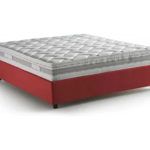 Deusep tweepersoonsbed, Opbergbed met stoffen bekleding, 100% Made in Italy, Opening aan de voorkant, inclusief matras van 160×200 cm, Rood Deusep tweepersoonsbed, Opbergbed met stoffen bekleding, 100% Made in Italy, Opening aan de voorkant, inclusief matras van 160×200 cm, Rood