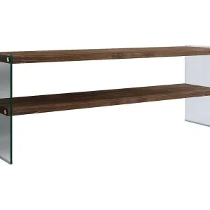 Dpianc tv-meubel, woonkamer dressoir, laag tv-meubel, inbouw wandonderstel, 120x35h45 cm, donker walnoot Dpianc tv-meubel, woonkamer dressoir, laag tv-meubel, inbouw wandonderstel, 120x35h45 cm, donker walnoot