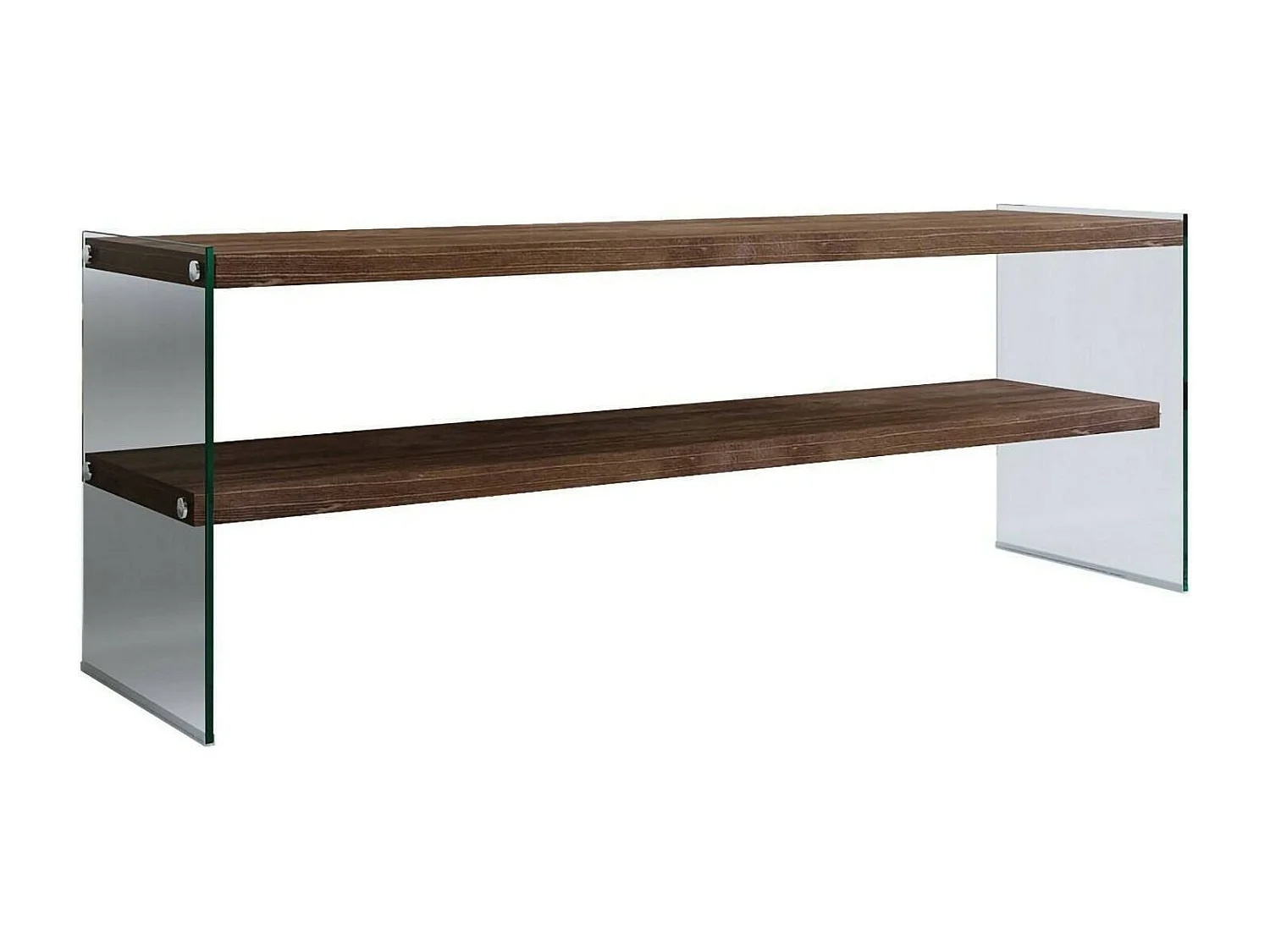 Dpianc tv-meubel, woonkamer dressoir, laag tv-meubel, inbouw wandonderstel, 120x35h45 cm, donker walnoot