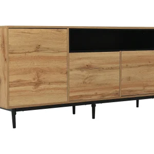 Buffet 160x35x76cm met 3 deuren en opslagruimte brengen Materiaal MDF in Natuurlijke kleur Buffet 160x35x76cm met 3 deuren en opslagruimte brengen Materiaal MDF in Natuurlijke kleur