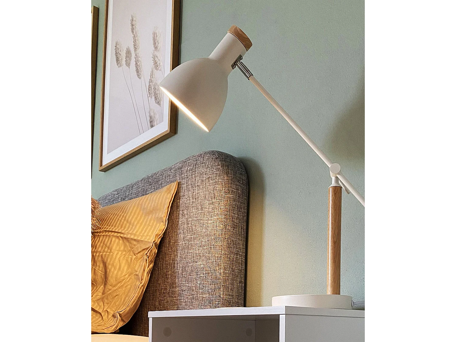 Bureaulamp PECKOS Verstelbaar Metaal Wit