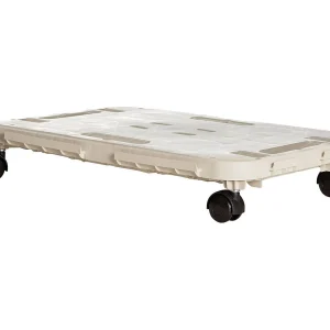 Dbolchin-voet met wielen, multifunctionele wagen, verplaatsbaar object, 100% Made in Italy, 48x29h8 cm, Beige Dbolchin-voet met wielen, multifunctionele wagen, verplaatsbaar object, 100% Made in Italy, 48x29h8 cm, Beige