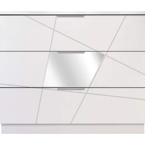 Dmccollu ladekast, Multifunctionele ladekast, Slaapkamerdressoir, Kast met laden, Made in Italy, 104×45 h85 cm, Wit Dmccollu ladekast, Multifunctionele ladekast, Slaapkamerdressoir, Kast met laden, Made in Italy, 104×45 h85 cm, Wit