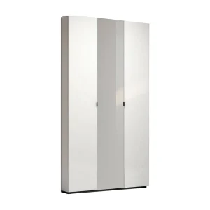 Dfoscarin grote multifunctionele kledingkast, Multifunctionele kast, Schoenenkast, Schoenenkast, Made in Italy, 11x19h200 cm, Glanzend wit Dfoscarin grote multifunctionele kledingkast, Multifunctionele kast, Schoenenkast, Schoenenkast, Made in Italy, 11x19h200 cm, Glanzend wit