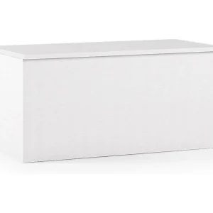 Ditalen koffer, Grote multifunctionele opbergdoos, Moderne kist, 100% Made in Italy, 90x45h45 cm, Wit