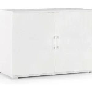 Darc multifunctionele kledingkast, Lineaire kast met 2 draaideuren met plank, Entreekast, Modern schoenenrek, 100% Made in Italy, 90x45h66 cm, Wit Darc multifunctionele kledingkast, Lineaire kast met 2 draaideuren met plank, Entreekast, Modern schoenenrek, 100% Made in Italy, 90x45h66 cm, Wit