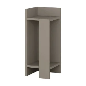 Dgregucc nachtkastje, Laag dekbed, Nachtkastje, Bedplank, 25x27h60 cm, Tortora
