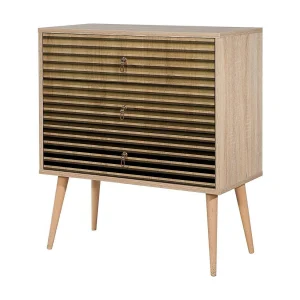 Dparigin ladekast, multifunctionele set, slaapkamer dressoir, ladekast, 80x40h90 cm, eiken Dparigin ladekast, multifunctionele set, slaapkamer dressoir, ladekast, 80x40h90 cm, eiken