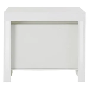 Dguigo uitschuifbare console, Uitschuifbare console tot 12 zitplaatsen, Tafel met verlenghouders, 100% Made in Italy, 51/300x90h77 cm, Glanzend wit Dguigo uitschuifbare console, Uitschuifbare console tot 12 zitplaatsen, Tafel met verlenghouders, 100% Made in Italy, 51/300x90h77 cm, Glanzend wit