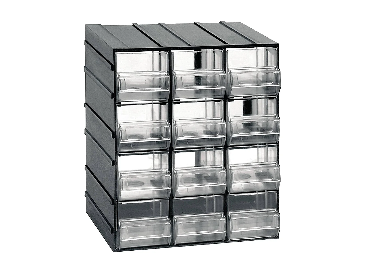 Armoire Polyvalente À 2 Portes, En Pvc, Anthracite, 19.2x14.8h23 Cm