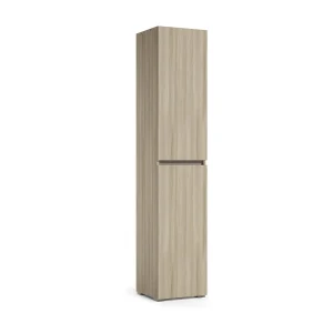 Dbalestro multifunctionele kledingkast met 2 deuren, Schoenenrek met verstelbare planken, Schoenenkast met 2 deuren, 100% Made in Italy, 45x37h195 cm, Olmo