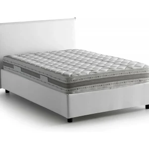 Dpalear tweepersoonsbed, opbergbed met stoffen bekleding, 100% Made in Italy, opening aan de voorkant, inclusief matras van 120×200 cm, Wit Dpalear tweepersoonsbed, opbergbed met stoffen bekleding, 100% Made in Italy, opening aan de voorkant, inclusief matras van 120×200 cm, Wit