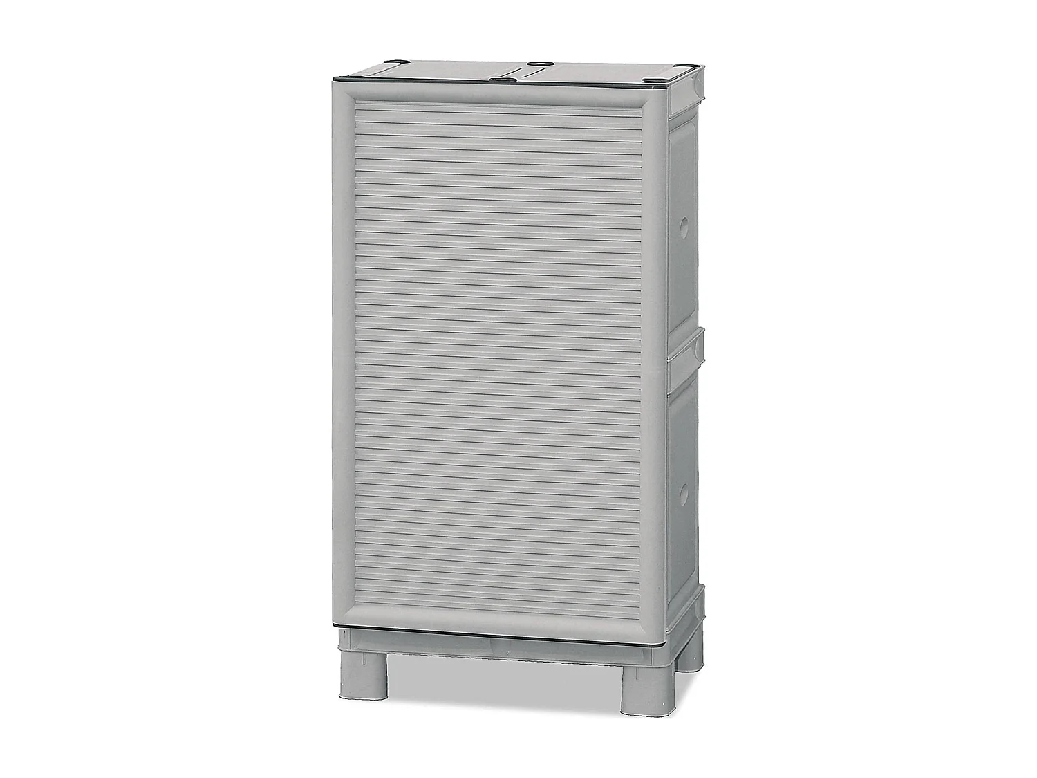 Dbiondin buitengarderobe, buitenkast, multifunctionele balkongarderobe, buitenkast, 100% Made in Italy, lichtgrijs, 50x39h92 cm