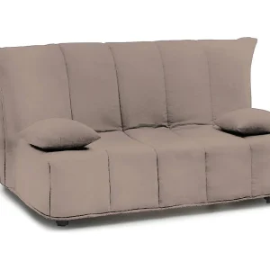 Dabald slaapbank, 2-zitsbank, 100% Made in Italy, woonkamerbank met trolley-opening, in gewatteerde stof, inclusief kussens, 125x90h85 cm, Taupe Dabald slaapbank, 2-zitsbank, 100% Made in Italy, woonkamerbank met trolley-opening, in gewatteerde stof, inclusief kussens, 125x90h85 cm, Taupe