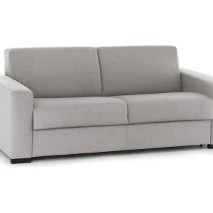 Dgrabb vaste bank, 3-zitsbank, 100% Made in Italy, Woonkamerbank, in gewatteerde stof, met slanke armleuningen, 200x95h90 cm, Grijs Dgrabb vaste bank, 3-zitsbank, 100% Made in Italy, Woonkamerbank, in gewatteerde stof, met slanke armleuningen, 200x95h90 cm, Grijs