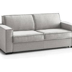 Dgozz vaste bank, Grote 2-zitsbank, 100% Made in Italy, Woonkamerbank in stof, met standaard armleuningen, 200x95h90 cm, Grijs Dgozz vaste bank, Grote 2-zitsbank, 100% Made in Italy, Woonkamerbank in stof, met standaard armleuningen, 200x95h90 cm, Grijs