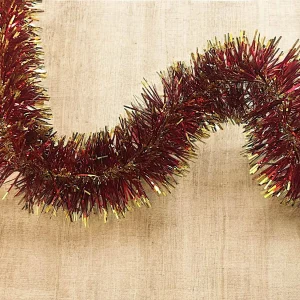 Kerstdecoratie Rolly, kleur gouden structuur, gemaakt in Italië, rood,