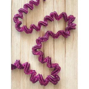 Kerstdecoratie Narda, kleurverloop fuchsia structuur, Gemaakt in Italië, fuchsiaroze,