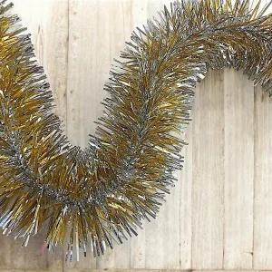Kerstdecoratie Rolly, kleur zilveren structuur, gemaakt in Italië, goud,