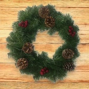 Kerstdecoratie Perosa, kleur structuur rood, gemaakt in Italië, groen,