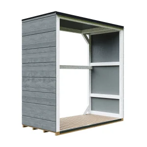 Buitenopslag voor brandhout – 1.14 m² / 75x153xH159 cm – M980-1-CAVERN STEEL Buitenopslag voor brandhout – 1.14 m² / 75x153xH159 cm – M980-1-CAVERN STEEL