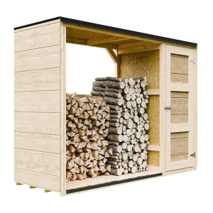 Buitenopslag voor brandhout – 75x217xH159 cm / 1.09+0.53 m² – M981 Buitenopslag voor brandhout – 75x217xH159 cm / 1.09+0.53 m² – M981
