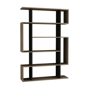 Daba Boekenkast, Kantoor Plank, Boekenkast, Bibliotheek, 110x26h161 cm, Eiken en Antraciet