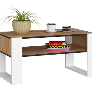 Salontafel Koffietafel DOMI / Craft Eik – Wit / 92x45x53 cm Salontafel Koffietafel DOMI / Craft Eik – Wit / 92x45x53 cm