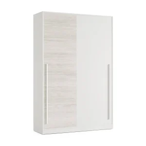 Dmora Kledingkast 2 Deuren Downey 50x200h cm Wit Antiek Garderobe 4 Planken, Slaapkamerkast Laden Dmora Kledingkast 2 Deuren Downey 50x200h cm Wit Antiek Garderobe 4 Planken, Slaapkamerkast Laden