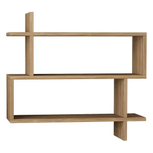 Dpilat-plank, plank, wandplank, multifunctionele schap, 70x22h66 cm, Eik